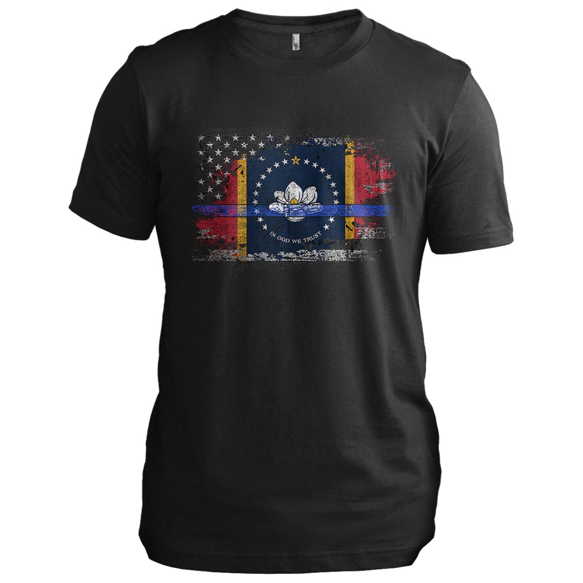 Mississippi Thin Blue Line Flag