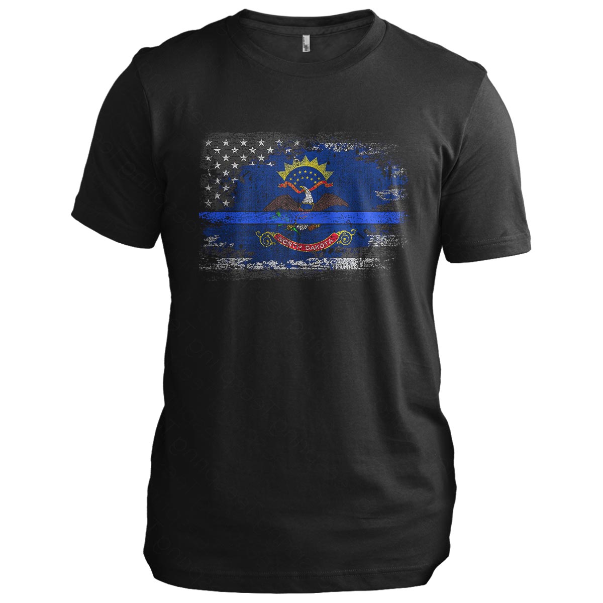 North Dakota Thin Blue Line Flag
