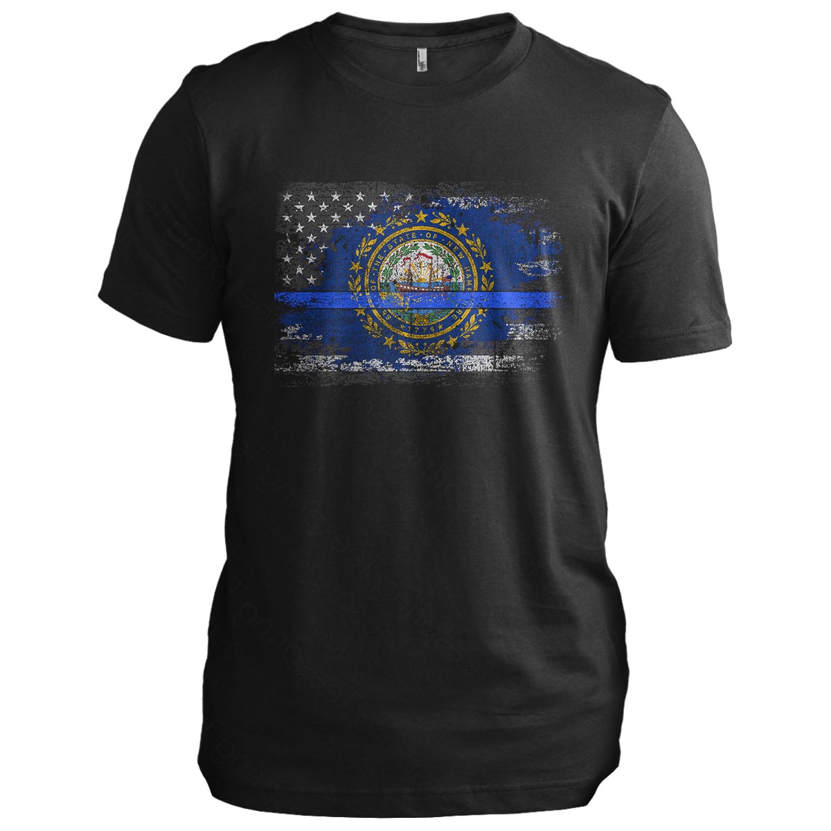 New Hampshire Thin Blue Line Flag