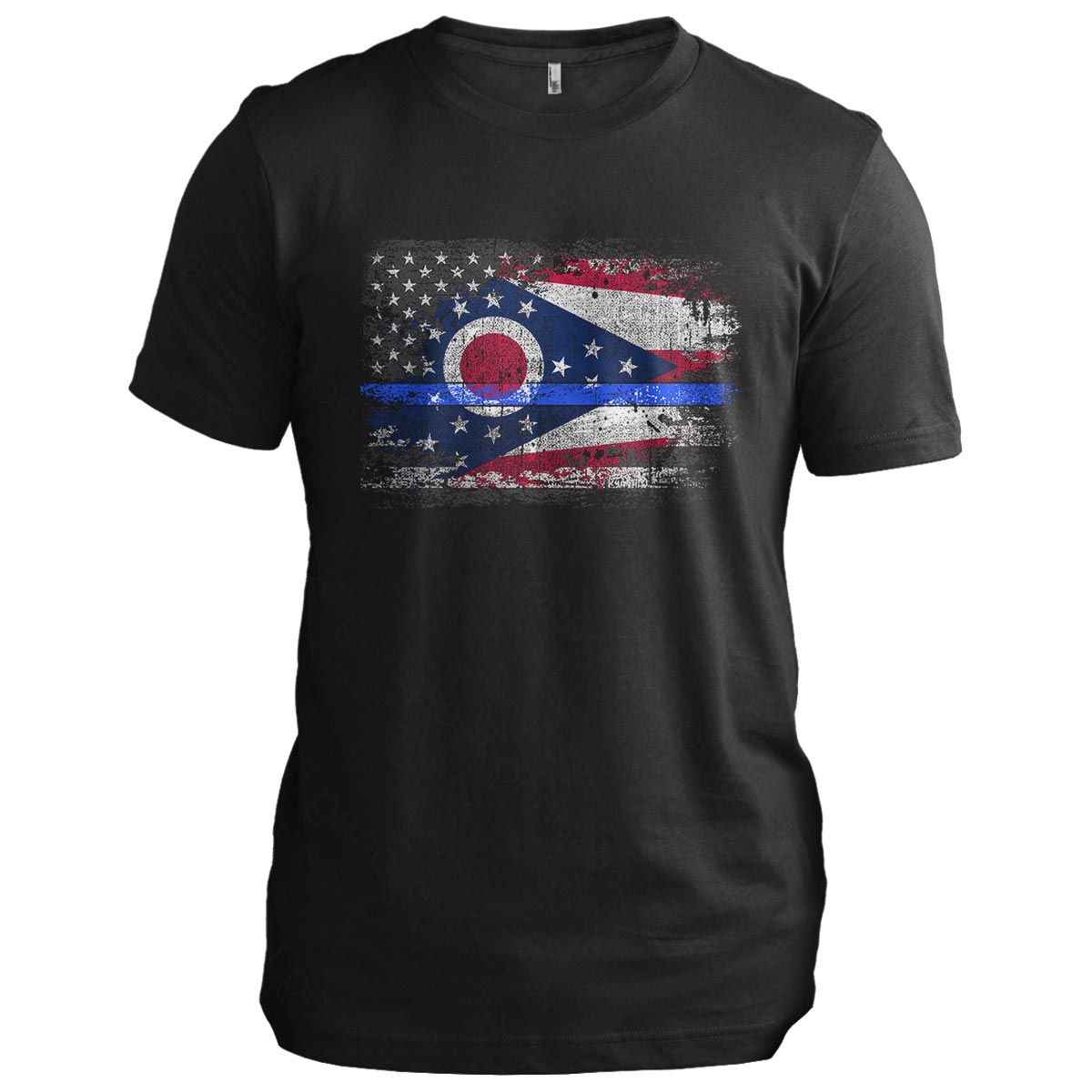 Ohio Thin Blue Line Flag