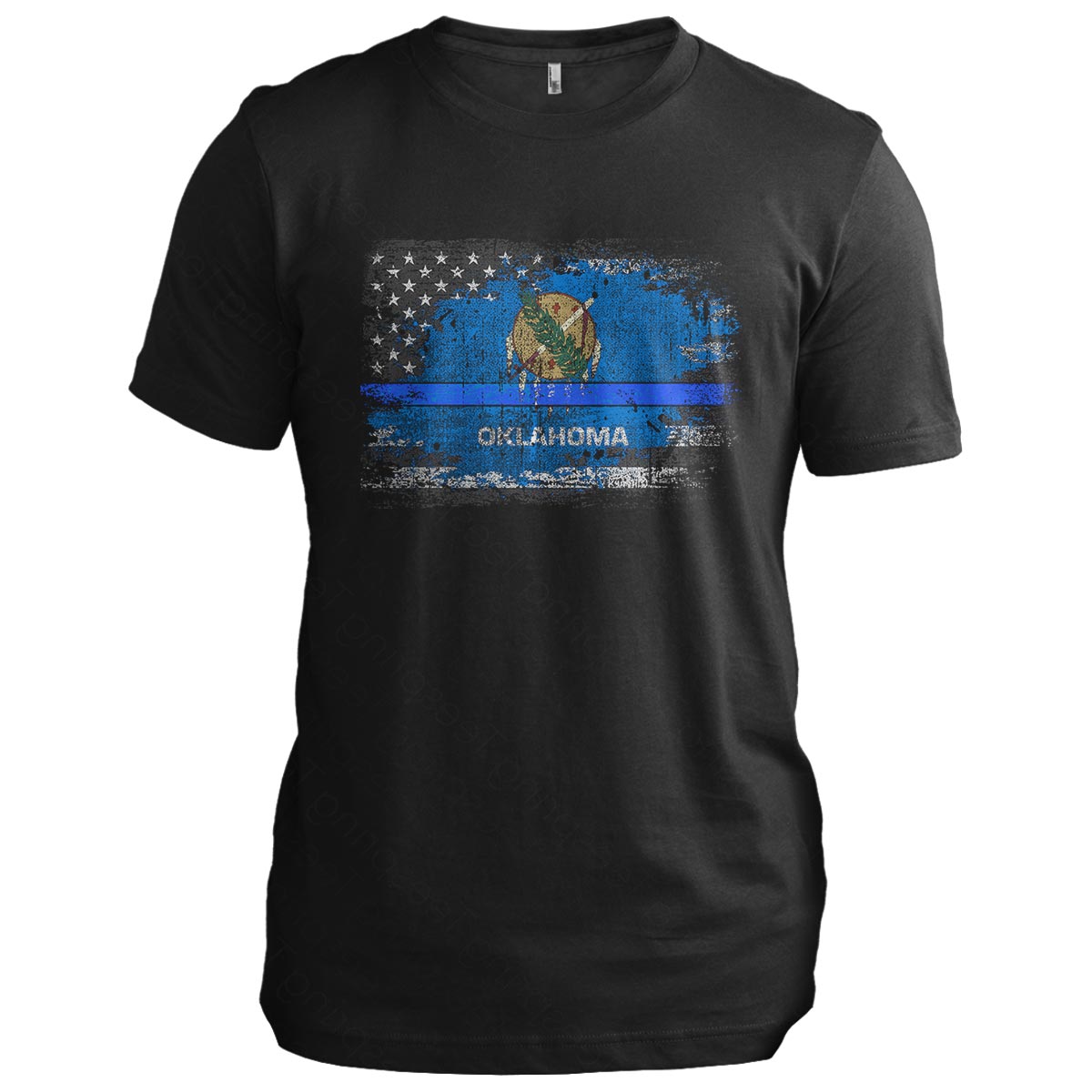 Oklahoma Thin Blue Line Flag