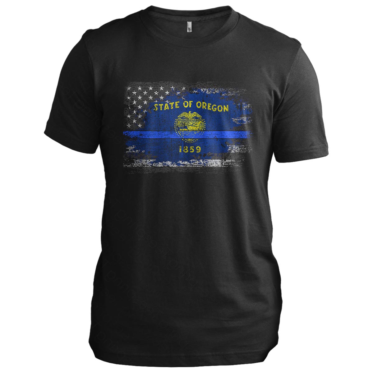 Oregon Thin Blue Line Flag