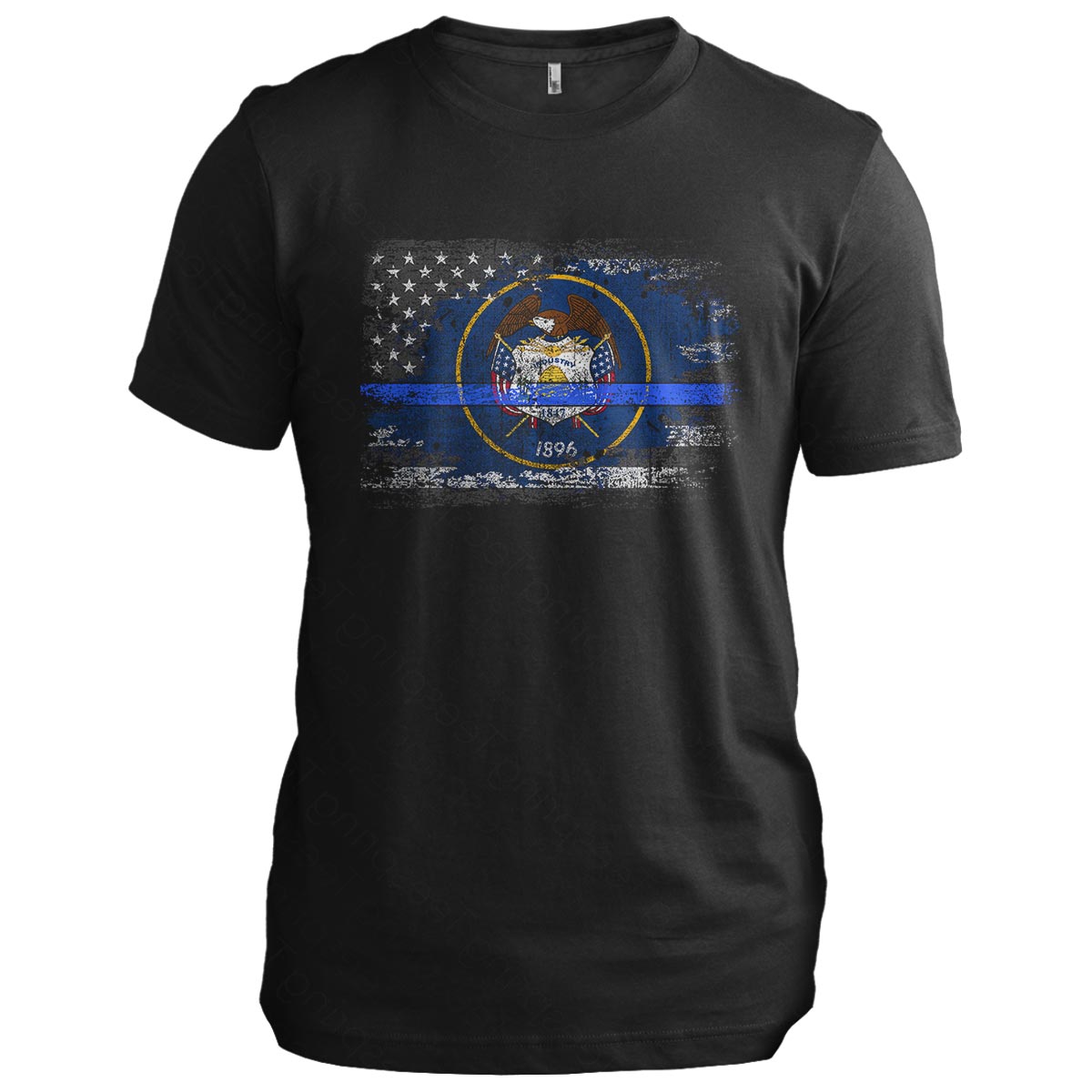 Utah Thin Blue Line Flag