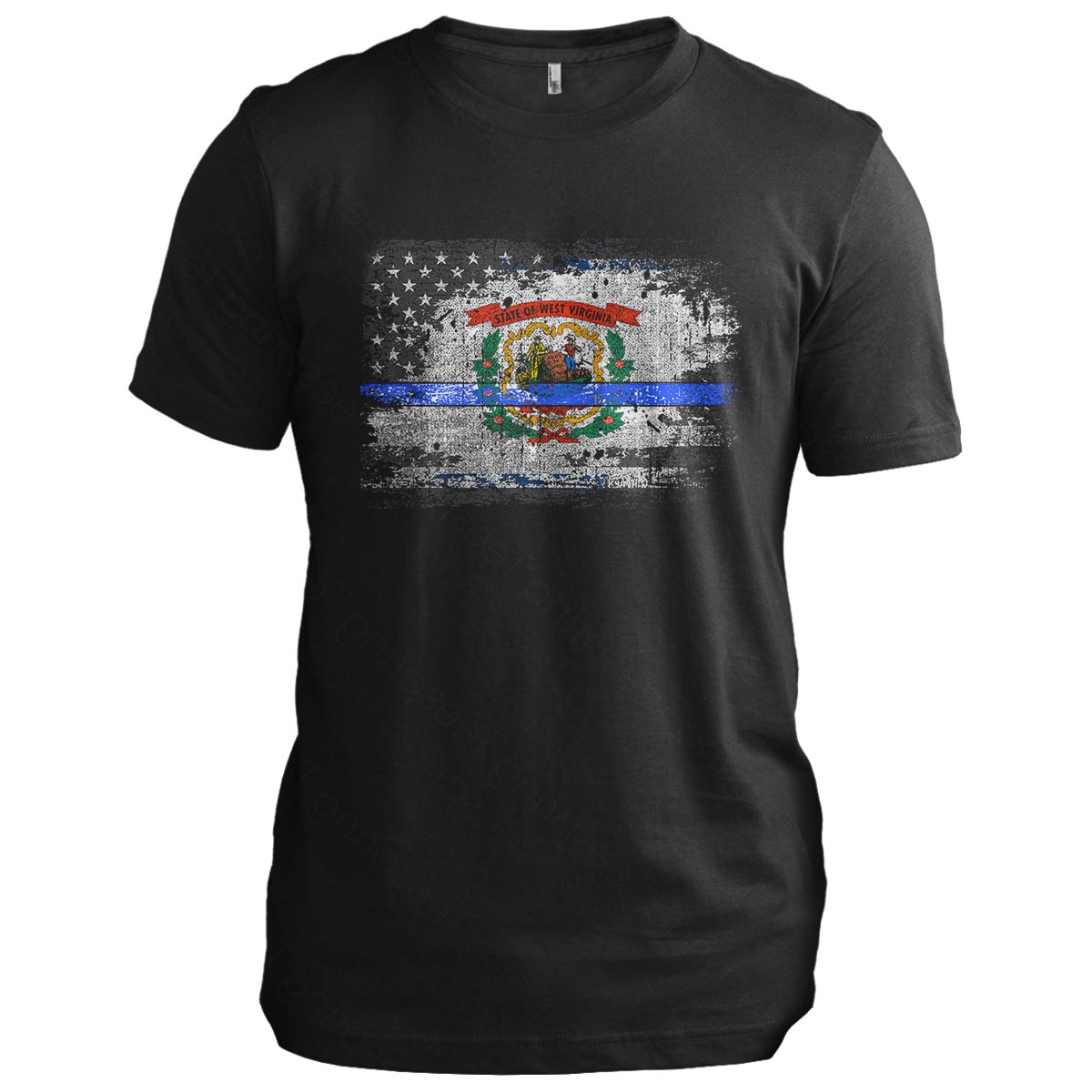 West Virginia Thin Blue Line Flag
