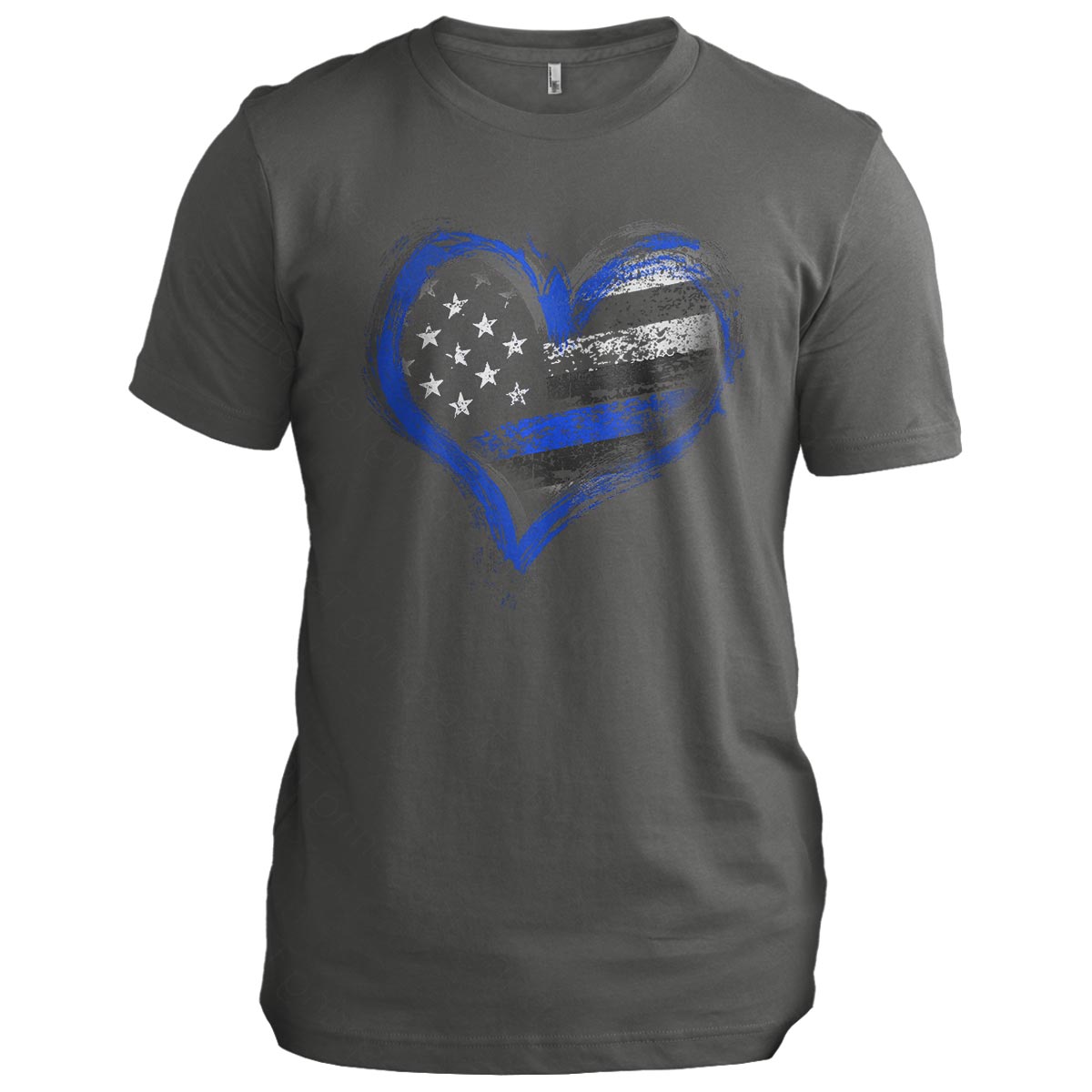 Thin Blue Line Heart
