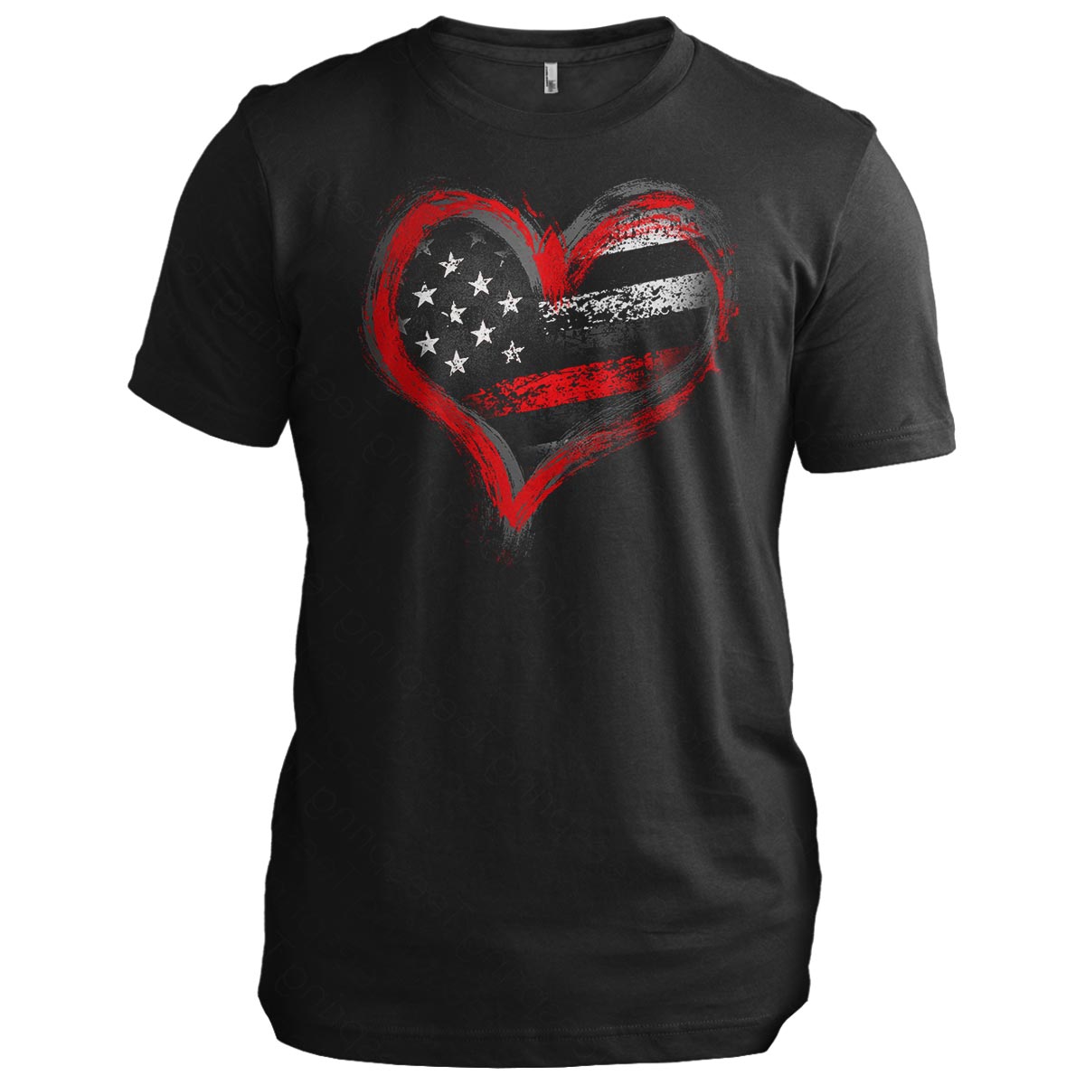 Thin Red Line Heart