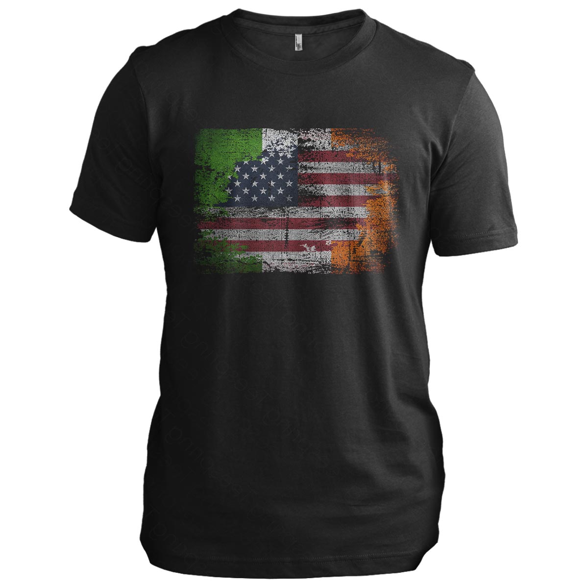 Irish American Distressed Flag