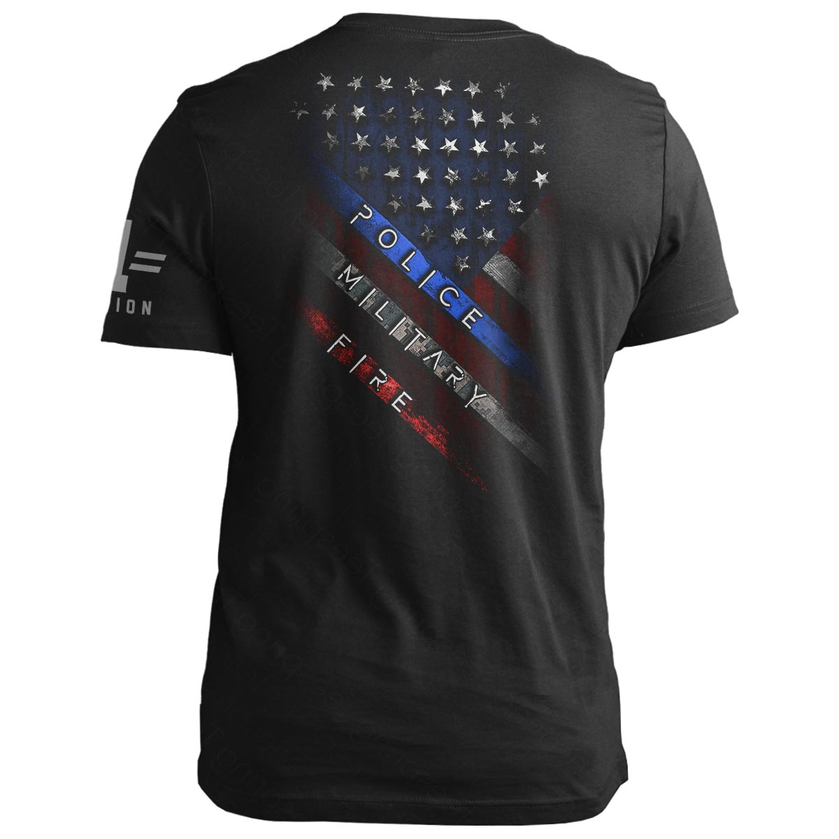 Police Military Fire American Flag