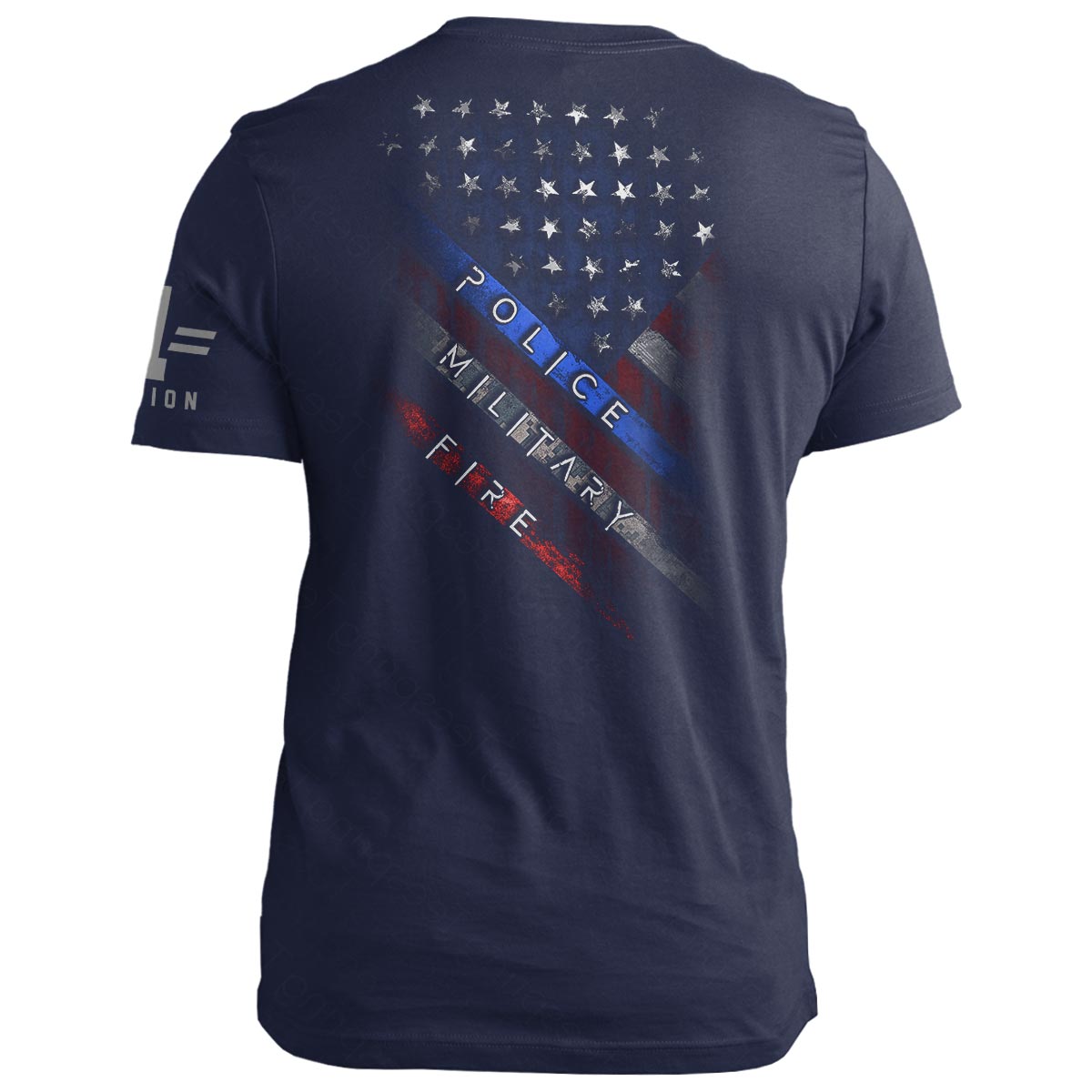 Police Military Fire American Flag