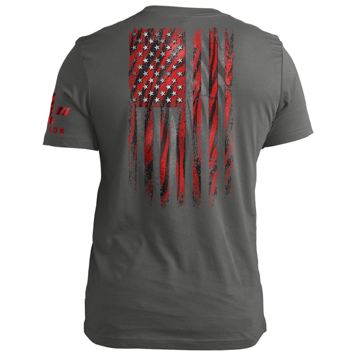 Red Tiger American Flag