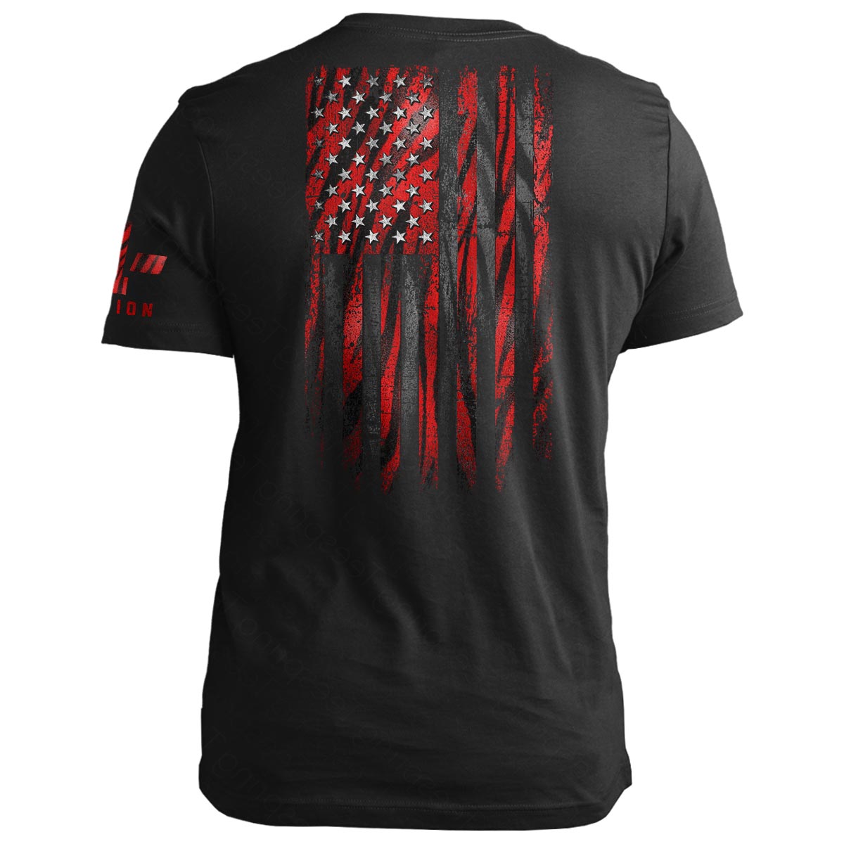 Red Tiger American Flag