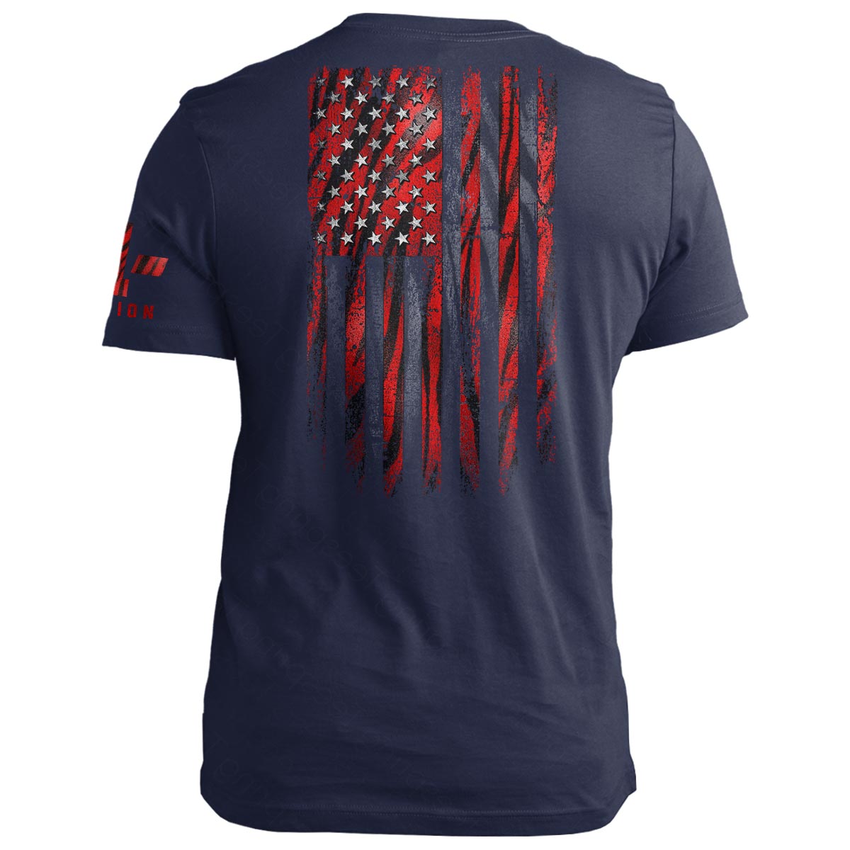 Red Tiger American Flag