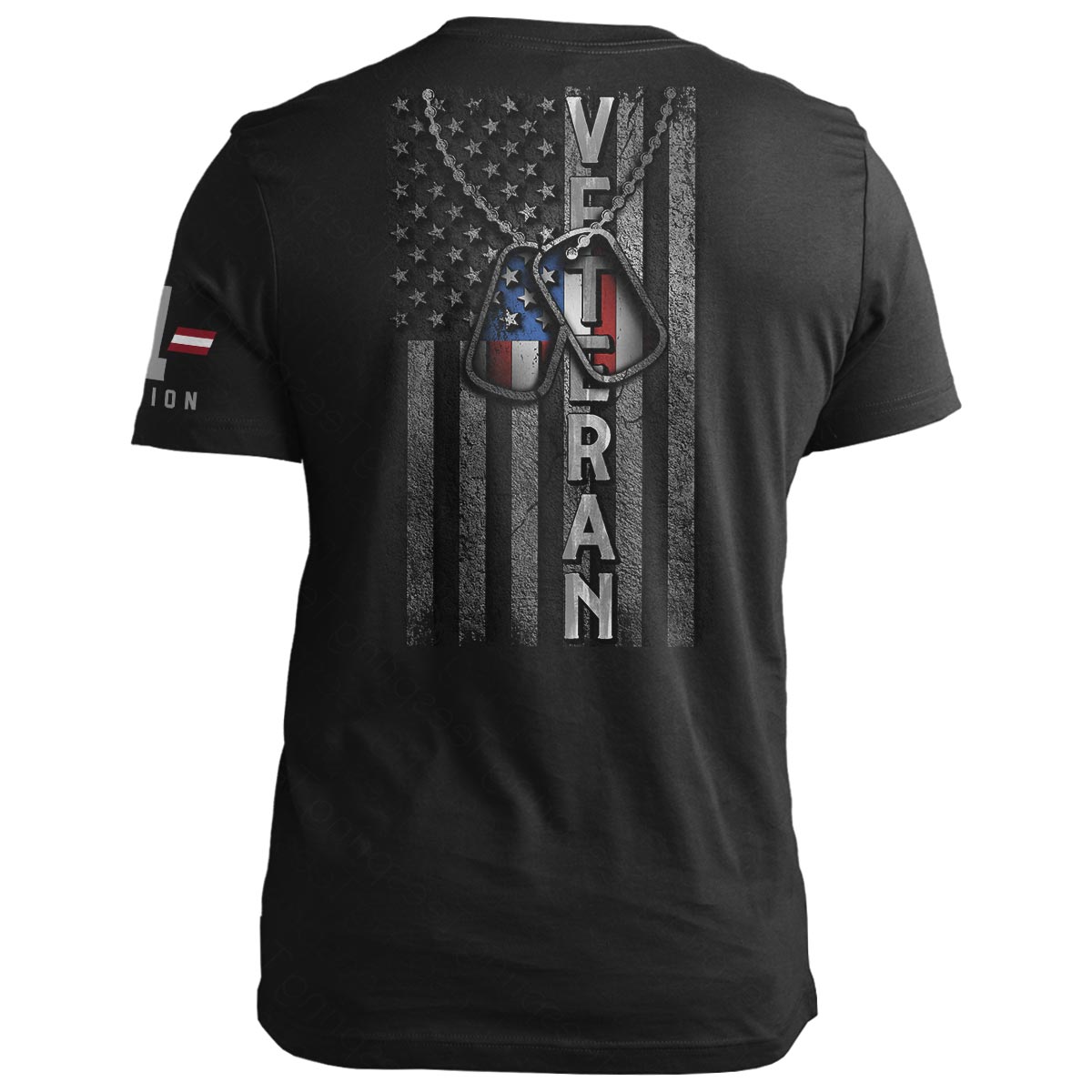 Veteran Dog Tags Flag