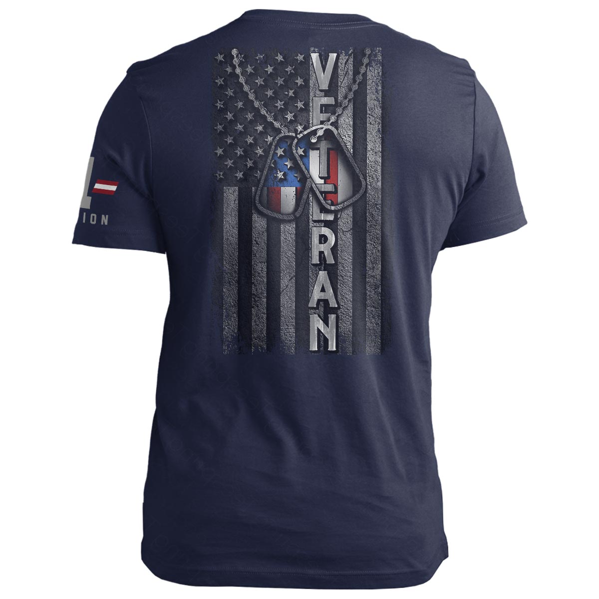 Veteran Dog Tags Flag
