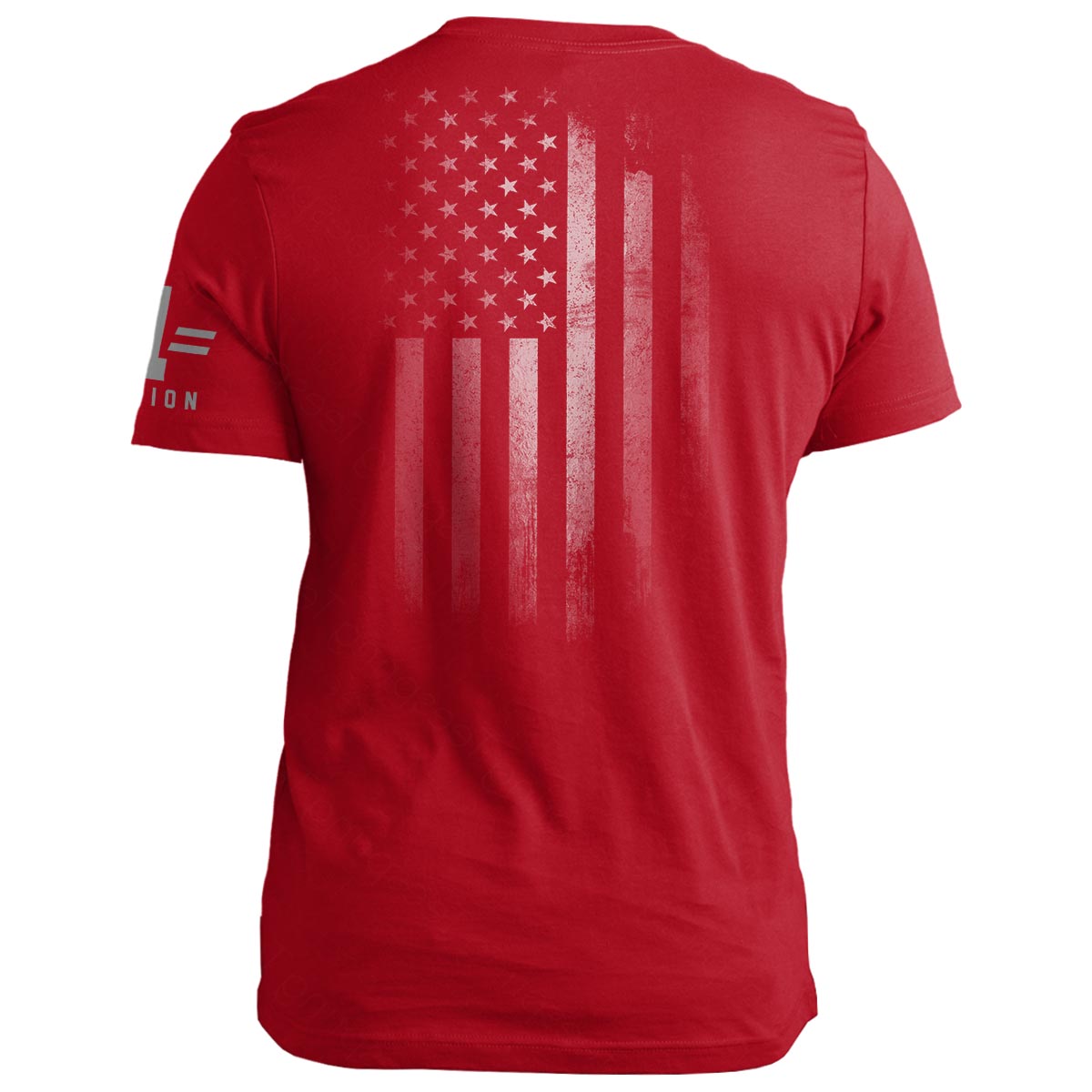 American Flag: Distressed Silver