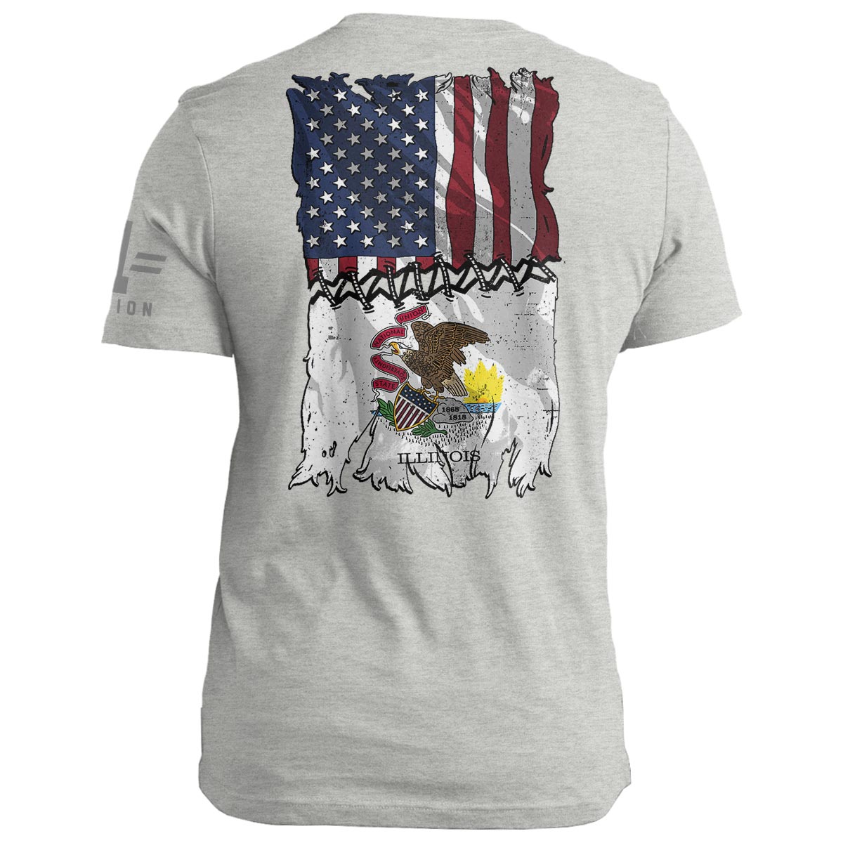 Illinois Stitch Flag USA
