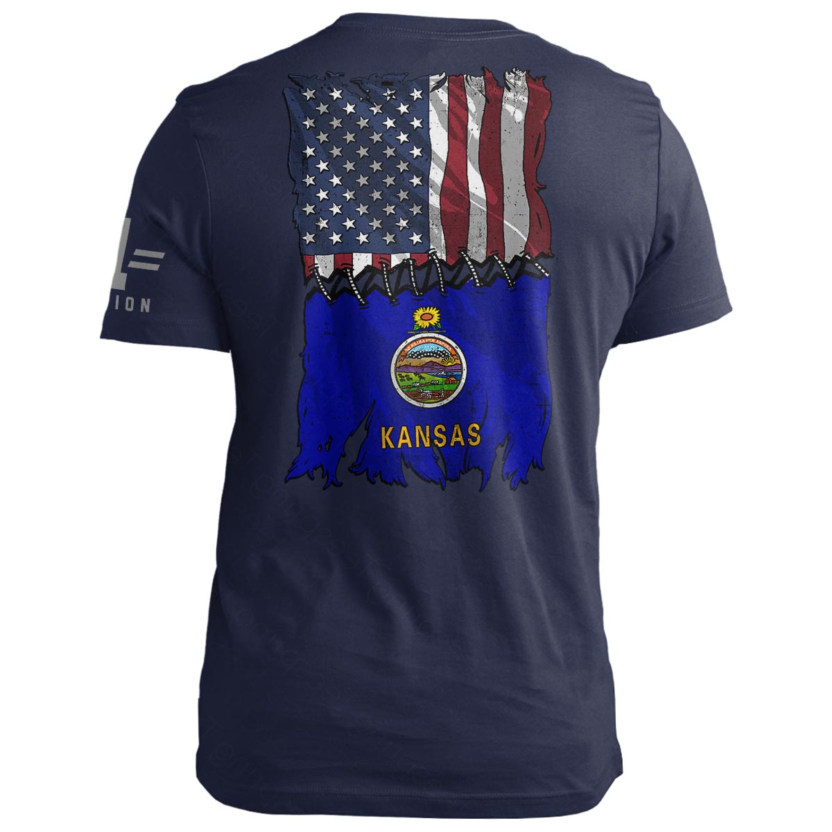 Kansas Stitch Flag USA