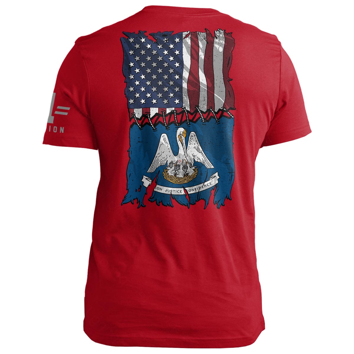 Louisiana Stitch Flag USA
