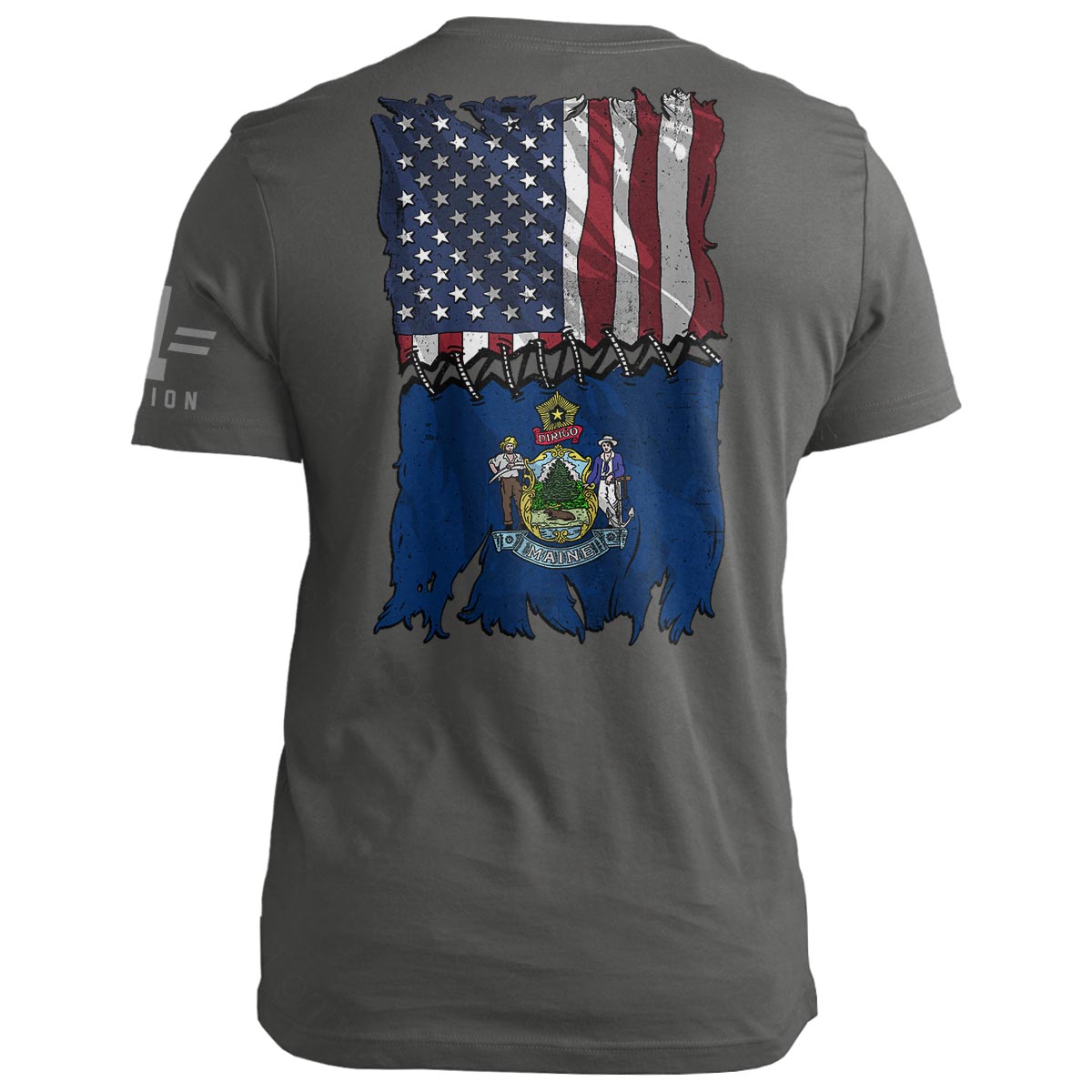 Maine Stitch Flag USA