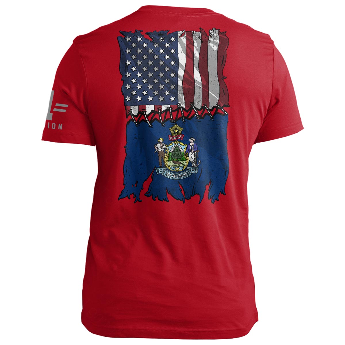 Maine Stitch Flag USA