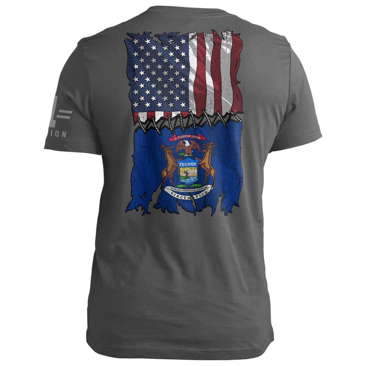 Michigan Stitch Flag USA