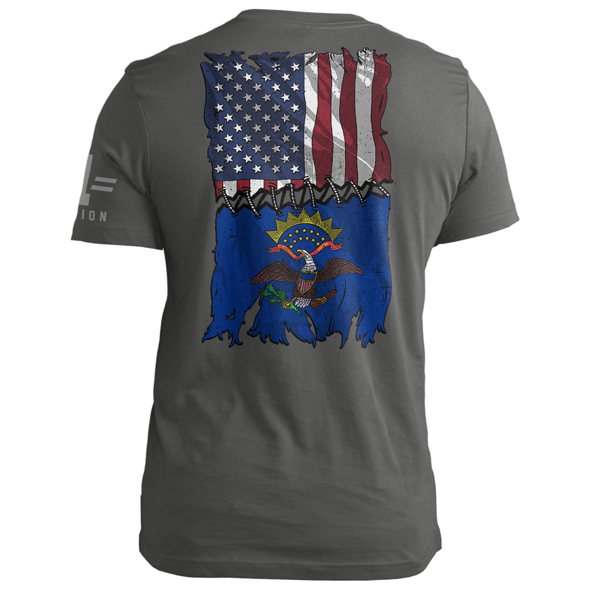 North Dakota Stitch Flag USA