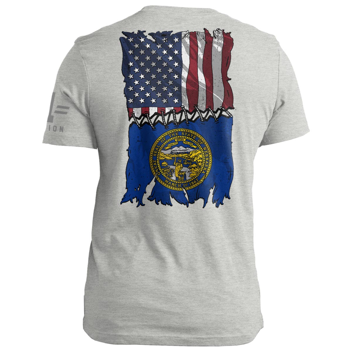 Nebraska Stitch Flag USA