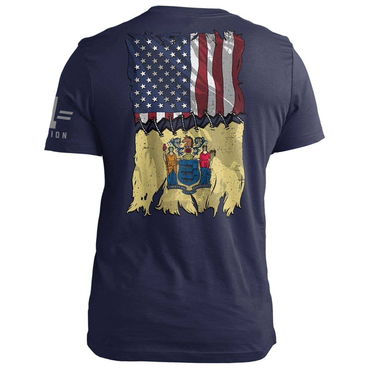 New Jersey Stitch Flag USA