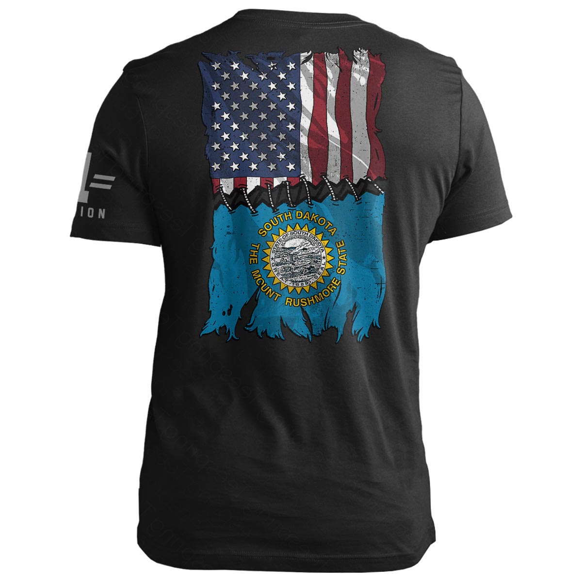 South Dakota Stitch Flag USA