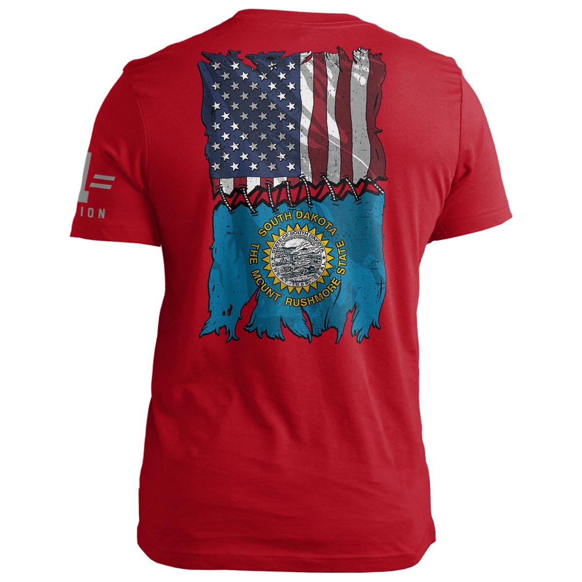South Dakota Stitch Flag USA