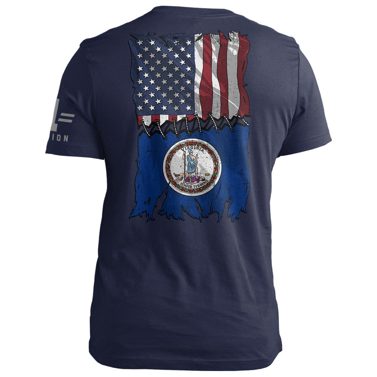 Virginia Stitch Flag USA