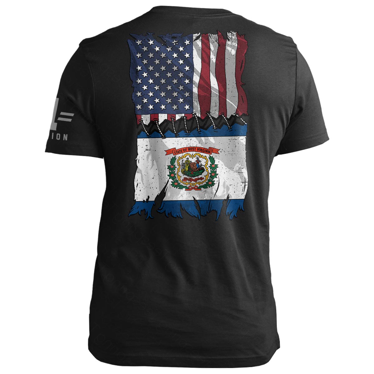 West Virginia Stitch Flag USA