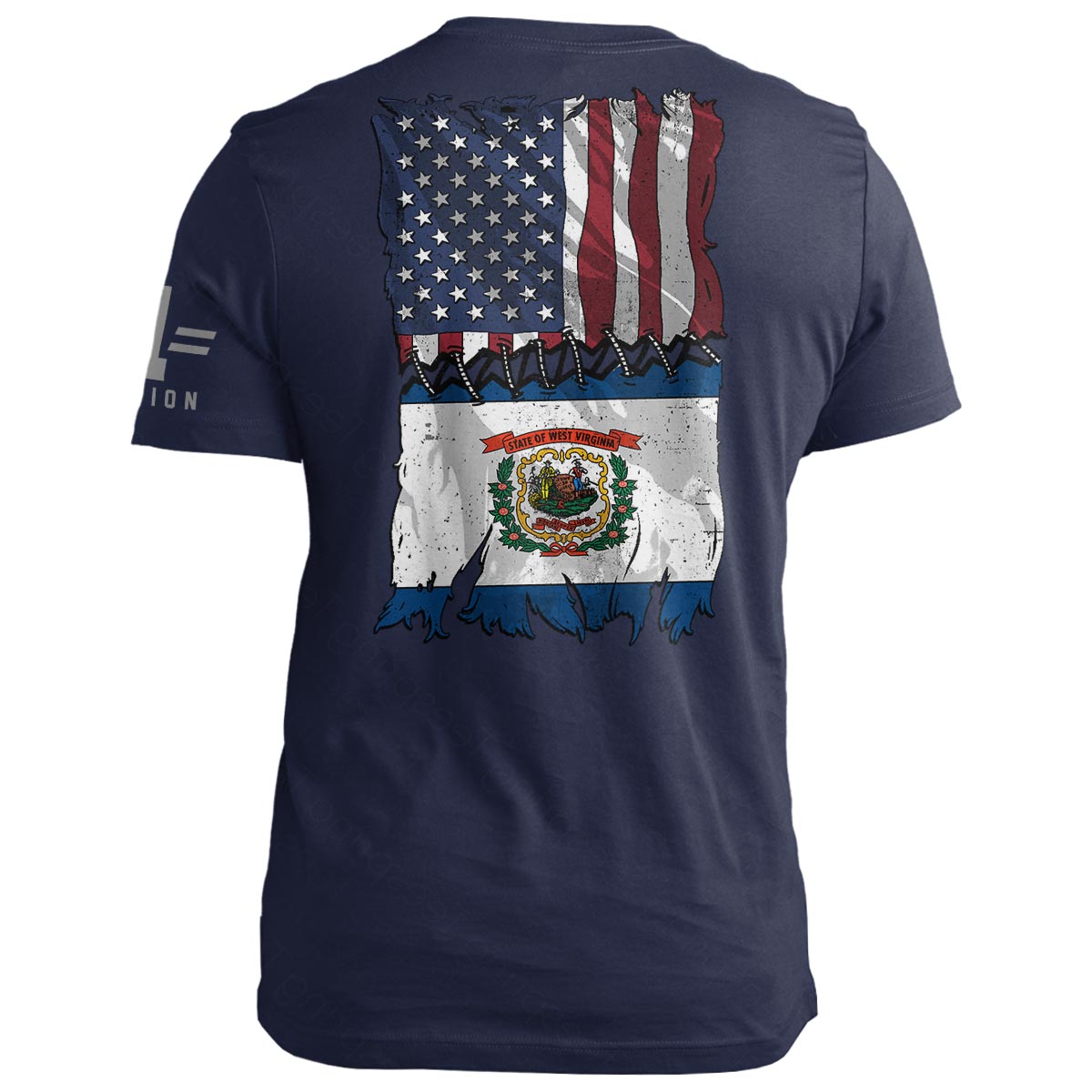 West Virginia Stitch Flag USA