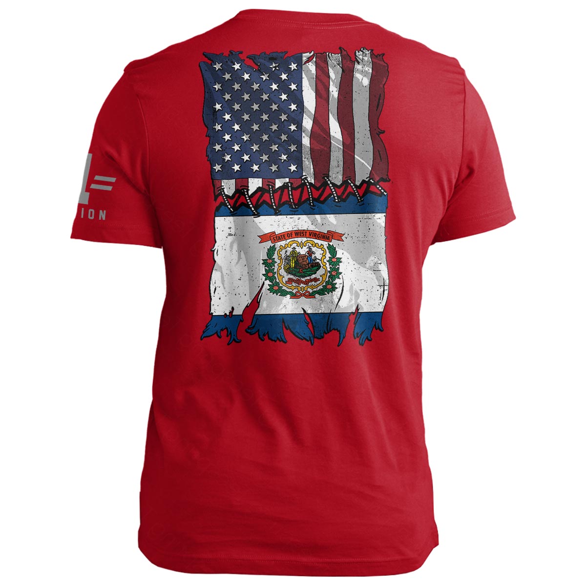 West Virginia Stitch Flag USA