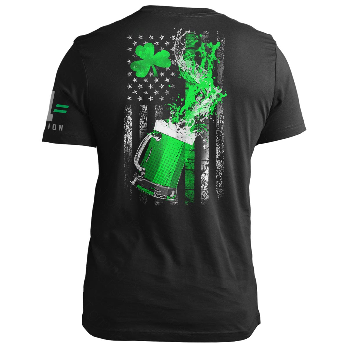 St Patrick Flag: Beer Splash