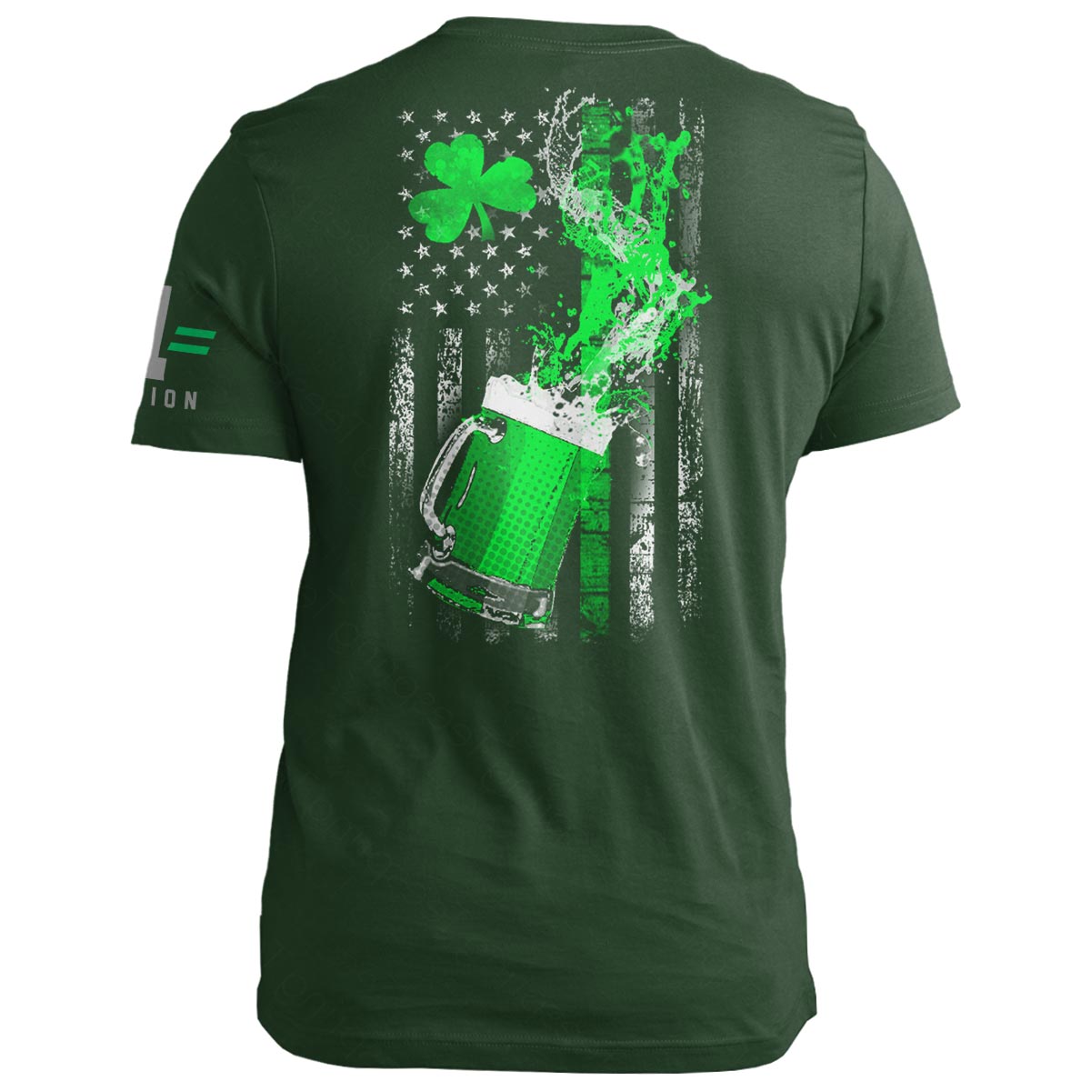 St Patrick Flag: Beer Splash