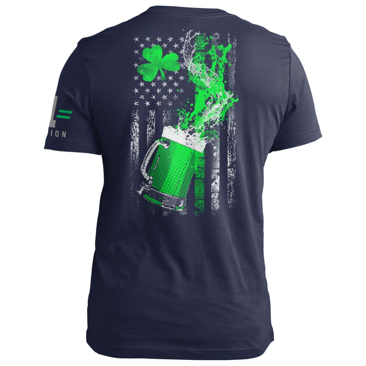 St Patrick Flag: Beer Splash