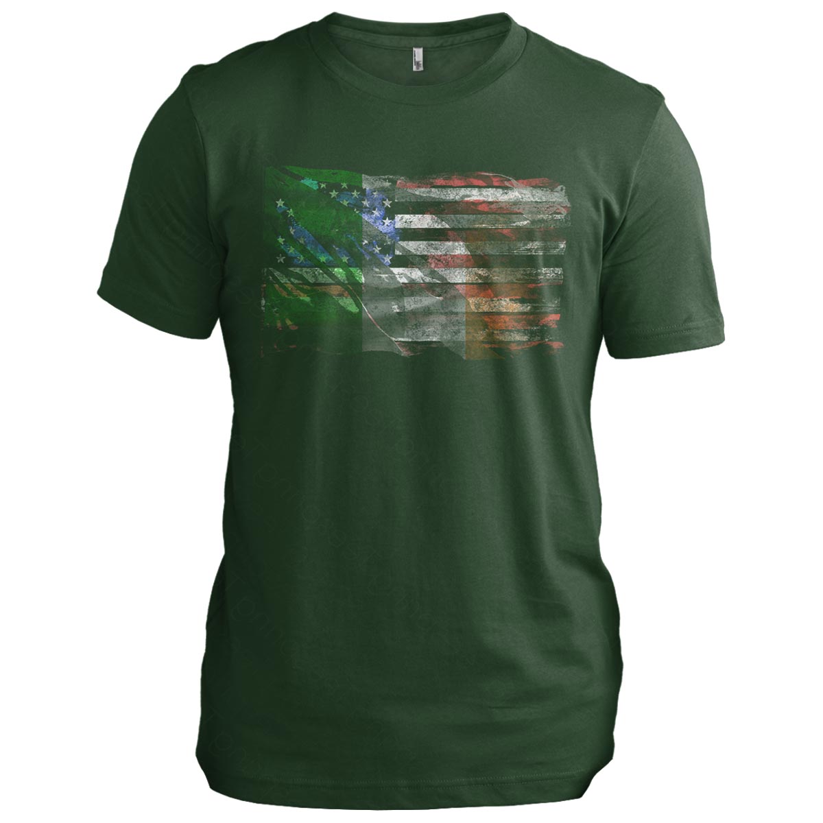 Blended Irish American Flag