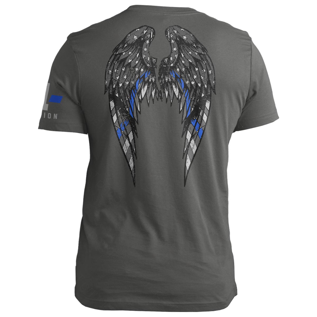 Thin Blue Line Angel Wings
